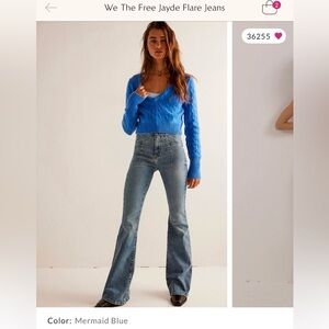 We The Free Flare Jeans - Blue